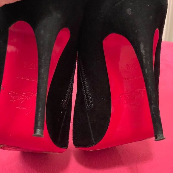 Authentic Christian Louboutin So Kate Black Booties Sz 37.5 - Picture 11 of 14